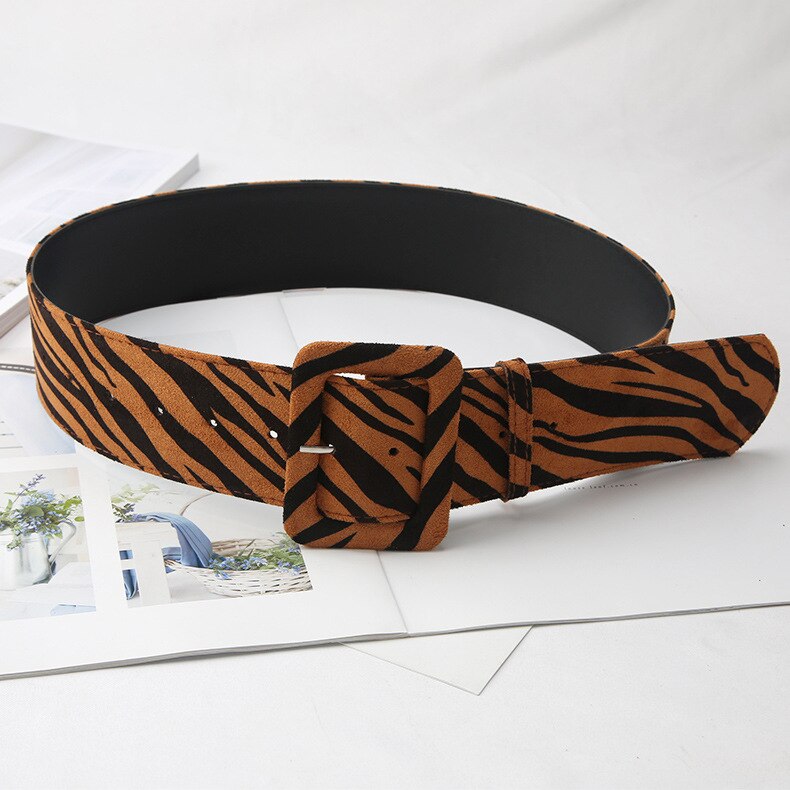 Animal Print Wide Waistband