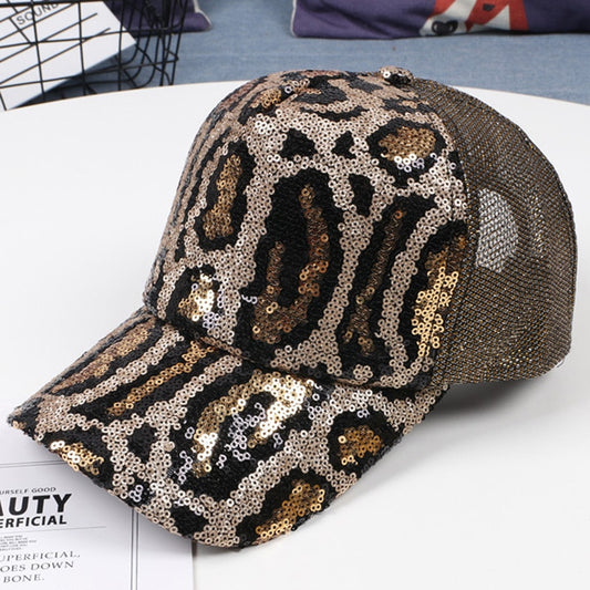 leopard baseball cap