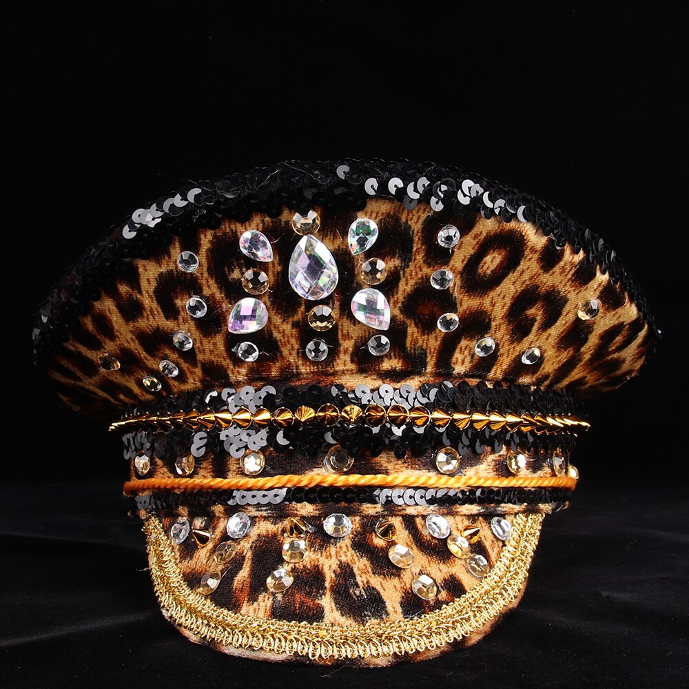 Captains Leopard Print Festival Hat