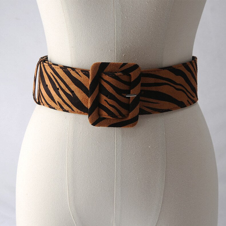 Animal Print Wide Waistband