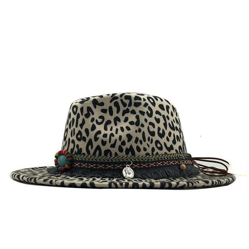 Animal Print Fedora Hat