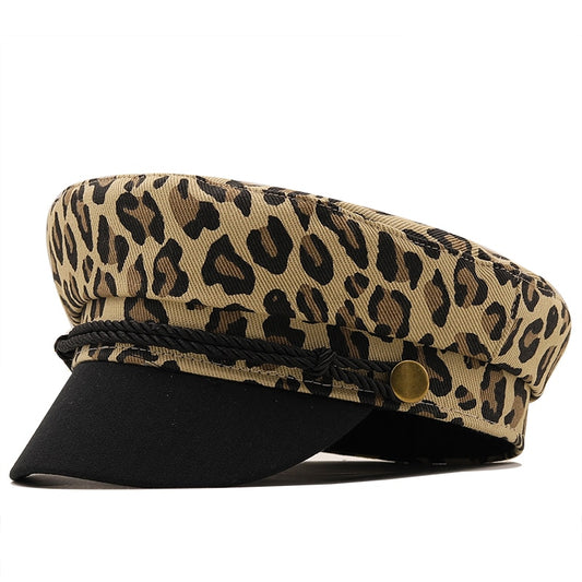 Leopard Print British Beret