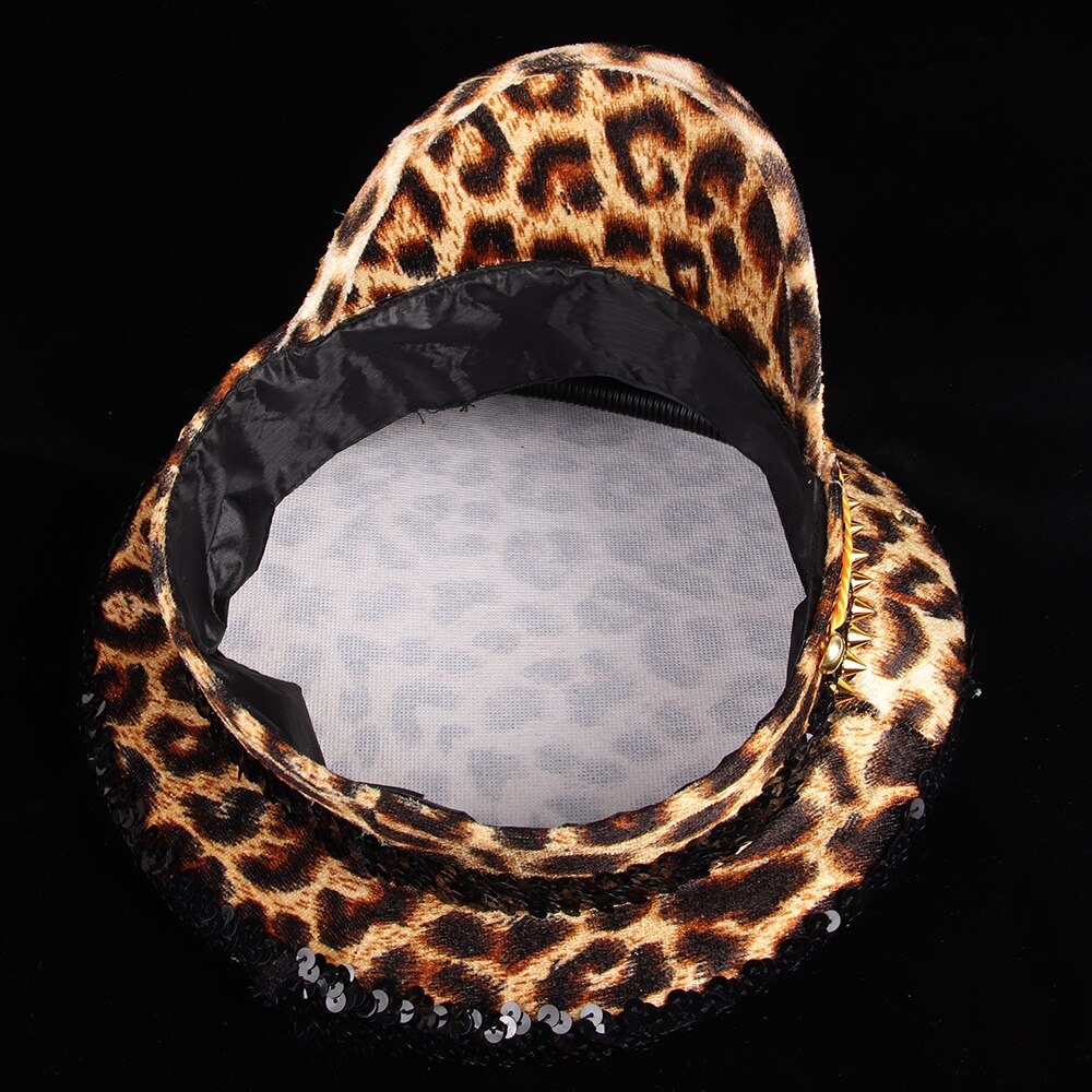 Captains Leopard Print Festival Hat