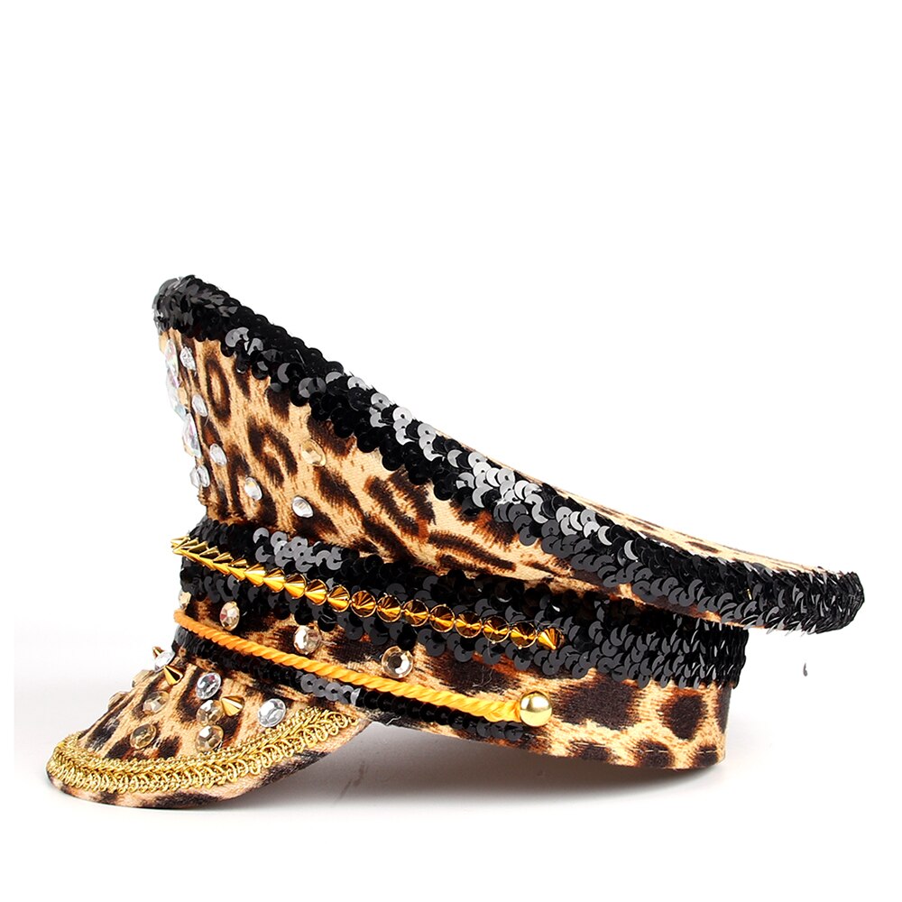 Captains Leopard Print Festival Hat