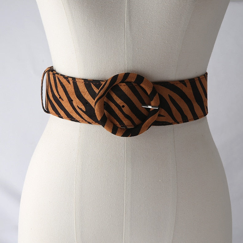 Animal Print Wide Waistband