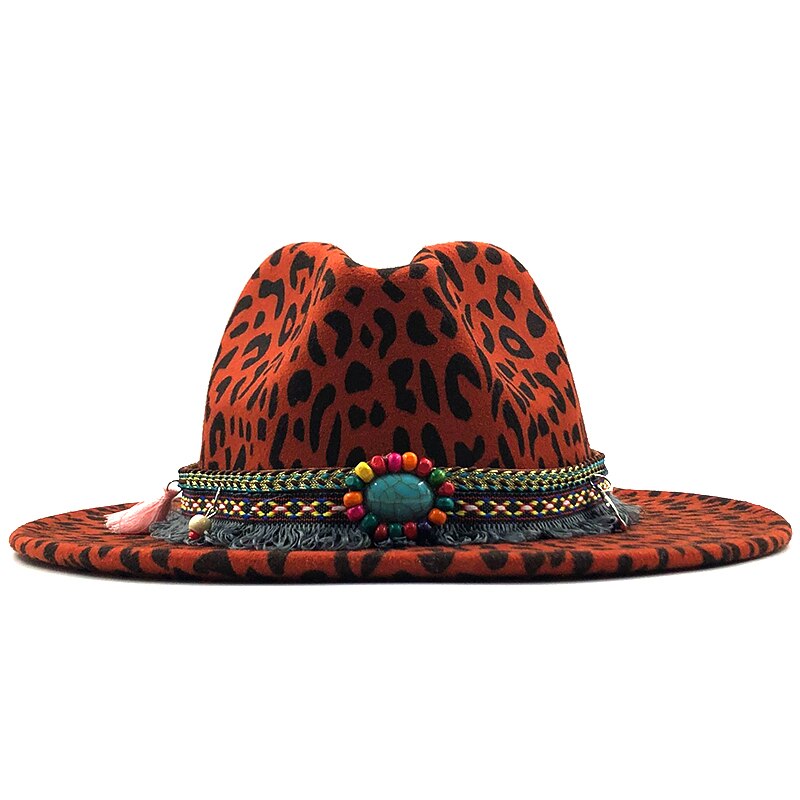 Animal Print Fedora Hat