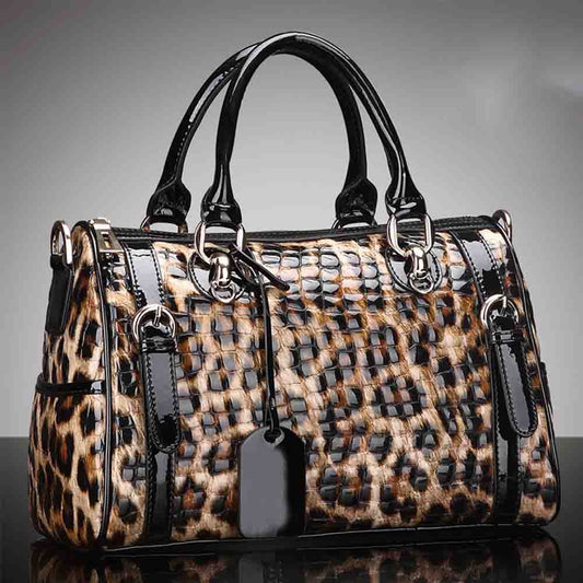 The Animal Print Leather Luxury Tote Bag