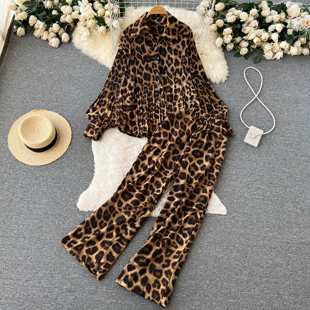 Leopard Vintage Look Deux Piece