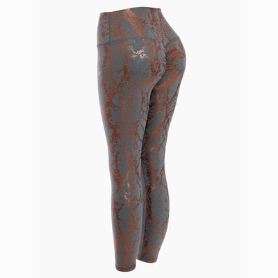 Roberto Cavalli Snakeskin Print Skinny Jeans in Brown | Lyst